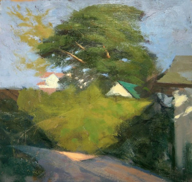 <em>August,</em> 16 x 16 inches, oil on panel