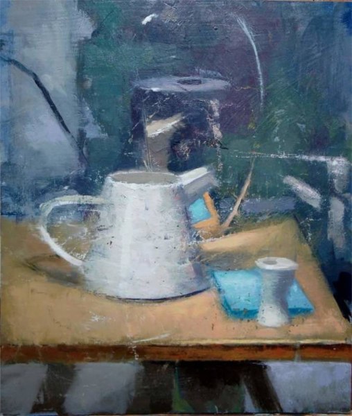 <em>March Still Life</em>, 20 x 16 inches, oil on panel